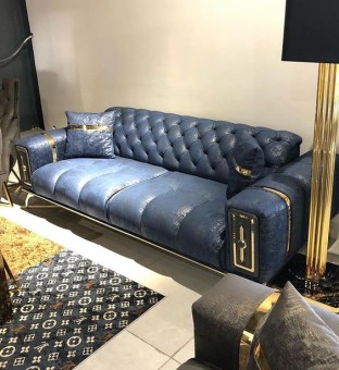 3 SEATER SOFA WITH FABRIC 